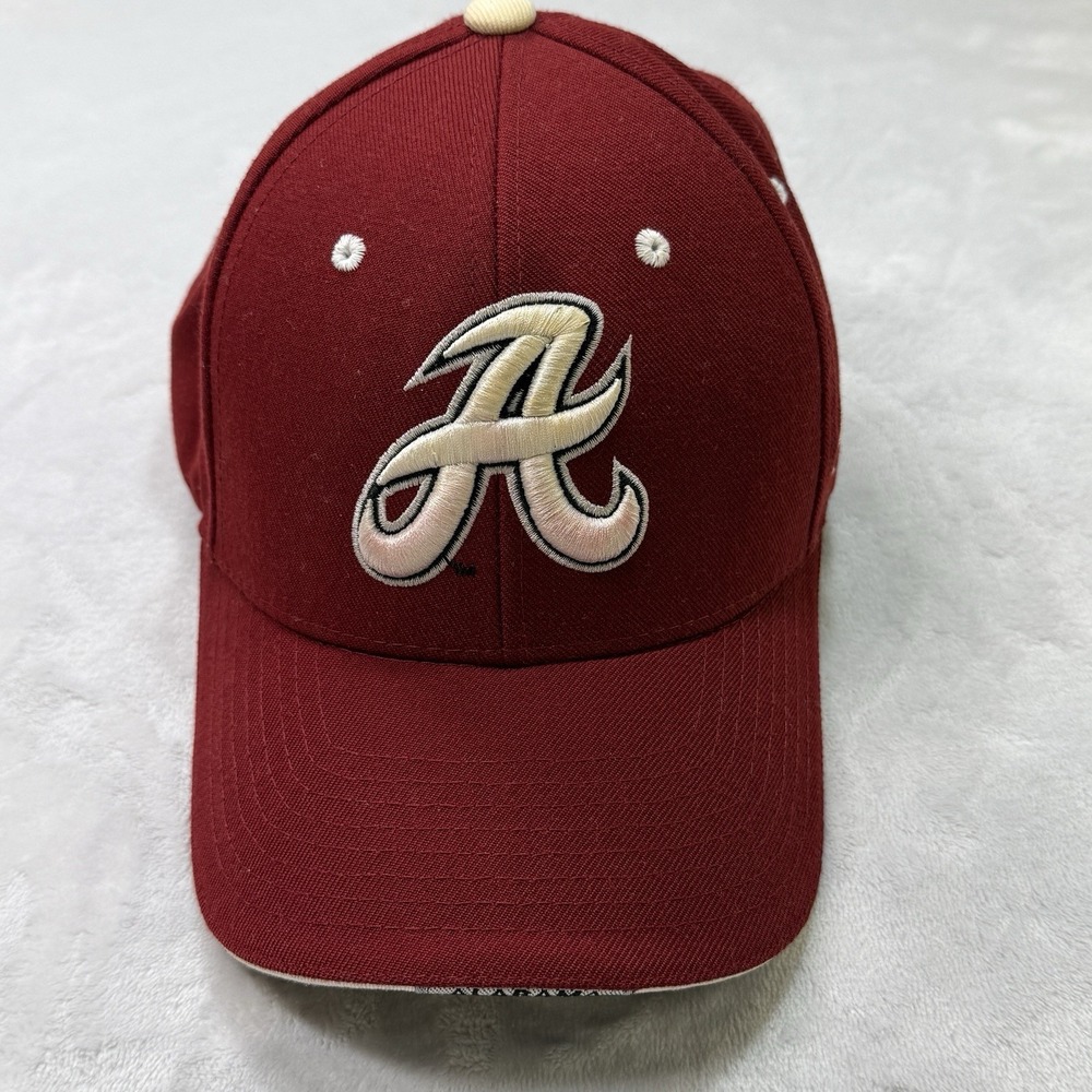 Vintage Alabama Crimson Tide‎ Zephyr Strapback Hat Script A Made in Korea